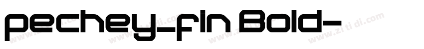 pechey_fin Bold字体转换
